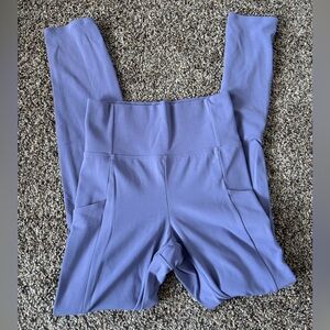 REI Lavender High-Waist Leggings with Side Pockets